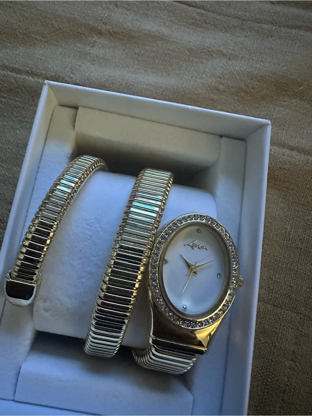 Lovisa Gold Wrap Watch and Bracelet Set - Gold